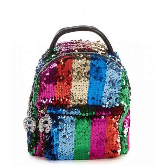 Betsey Johnson | Bags | Betsey Johnson Sequence Rainbow Mini Backpack ...